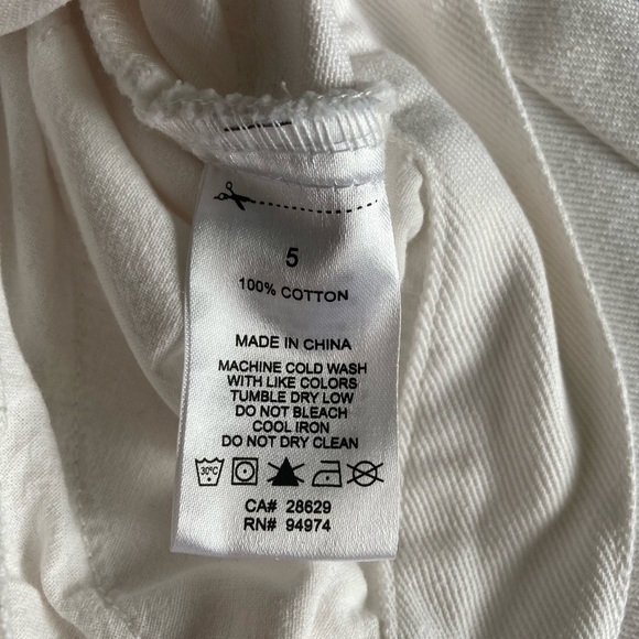 Stussy Women's White Wide Leg Jeans - Picture 4 of 5